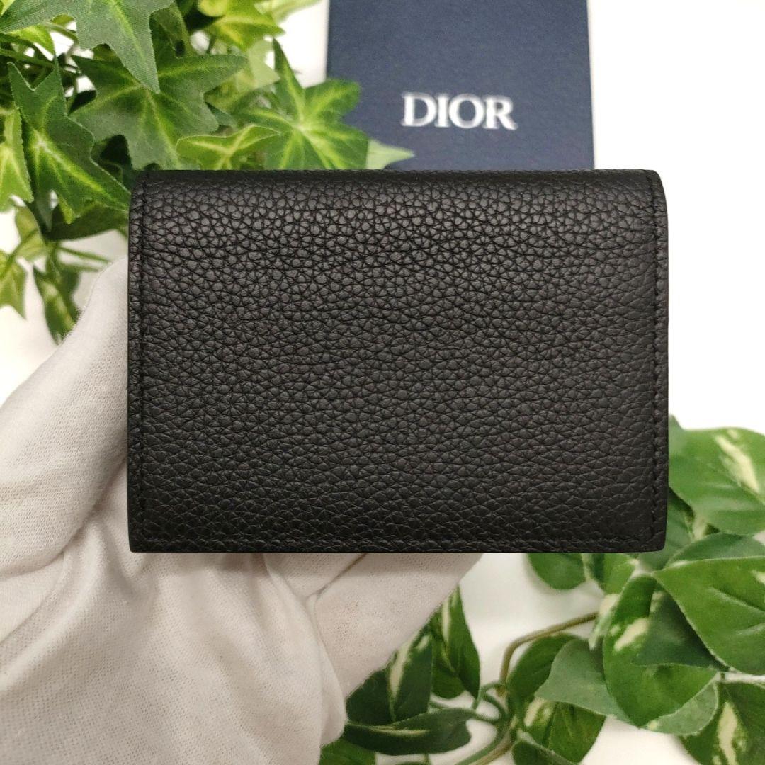 ディオール　名刺入れ　ビジネスカードホルダー　アイコン　シグネチャー　ブラック
