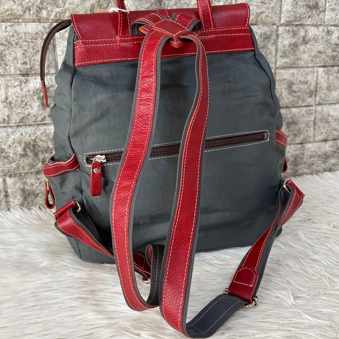 【新品未使用】ジェノヴァ　イマイバッグ　レザー　ナイロン　バックパック　リュック