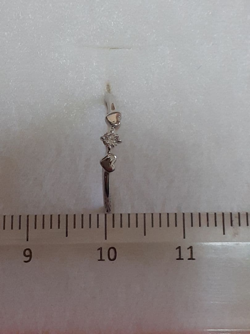 K10wGハ―トダイヤリングお値下げしました。