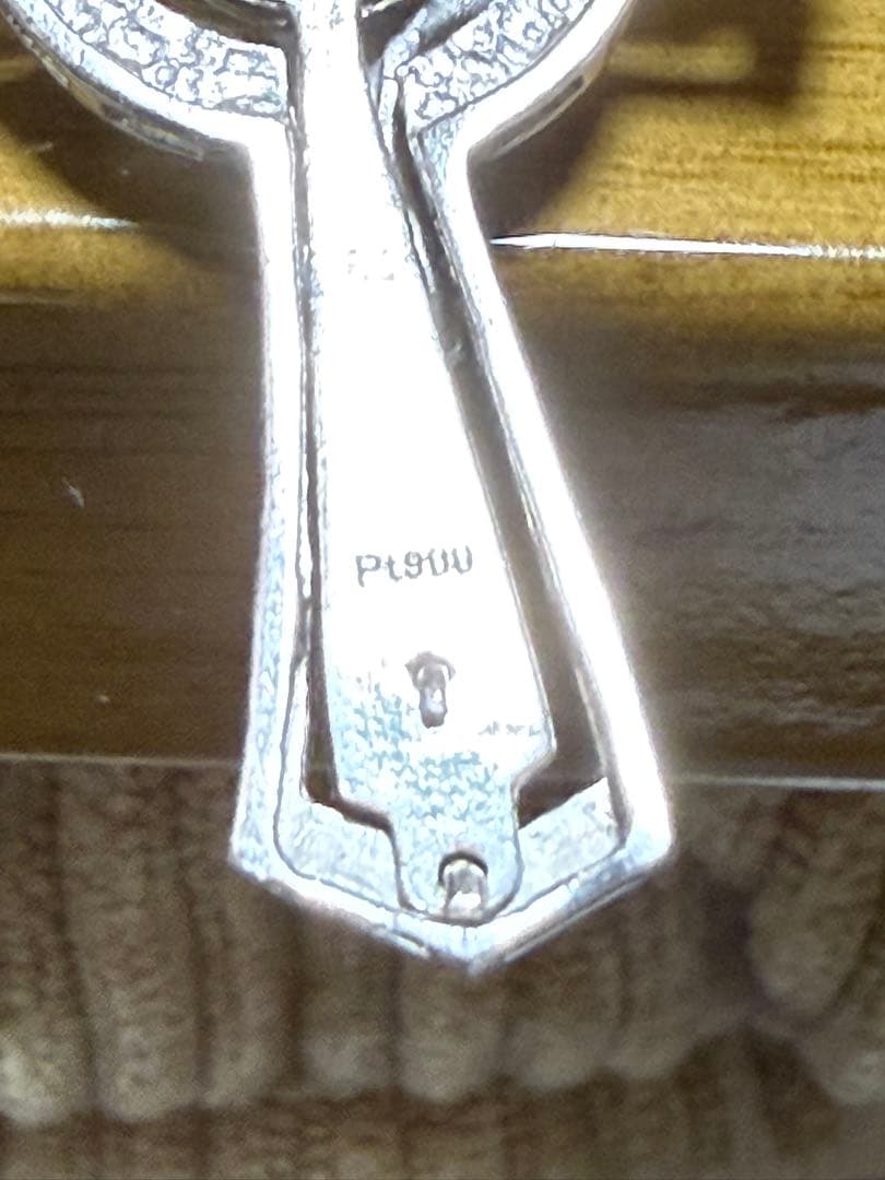 マトキプラチナ900 ジーザス クロス ペンダント トップ Sサイズ