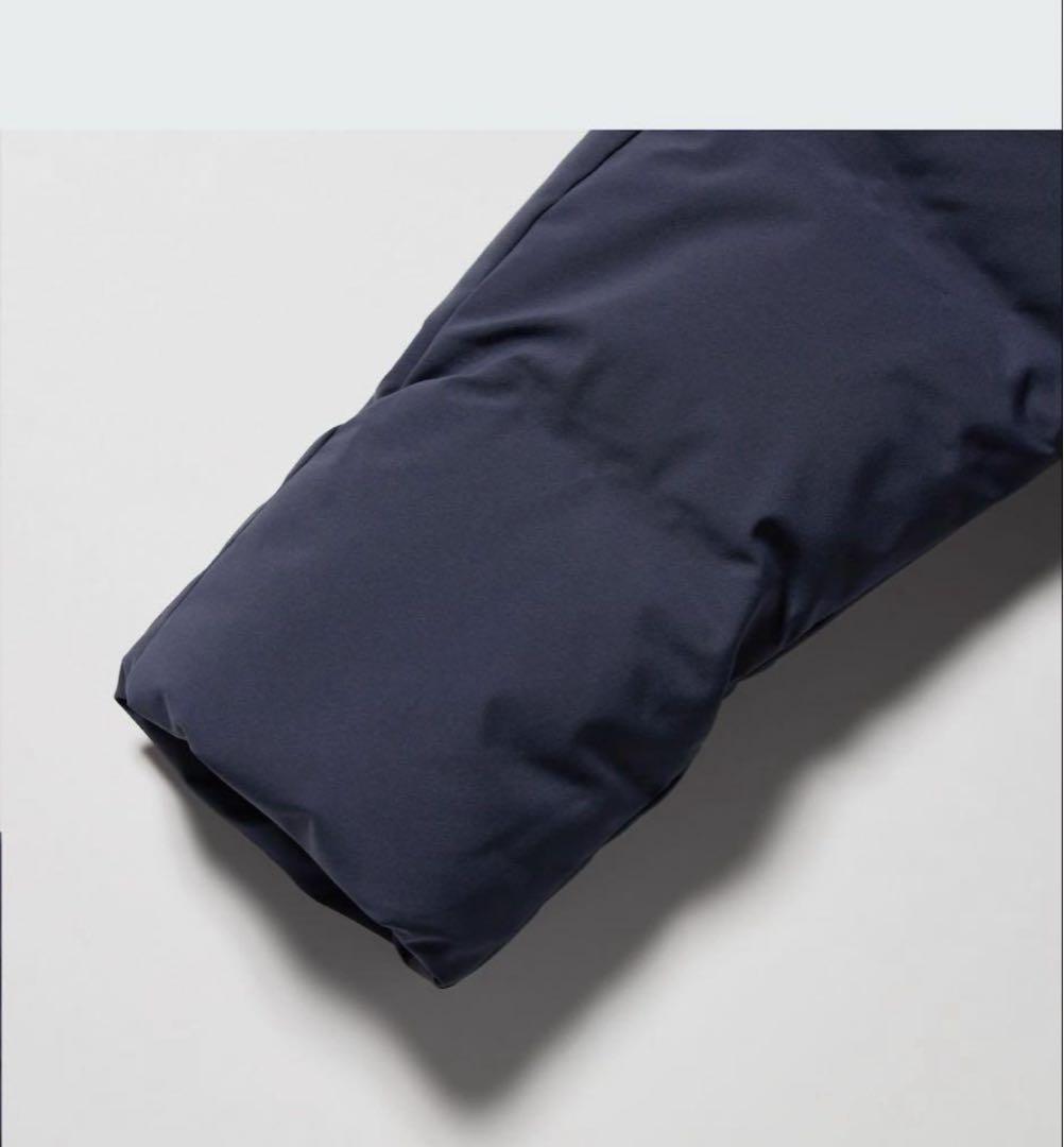 【美品】UNIQLO シームレスダウンロングコート　サイズS ブラック