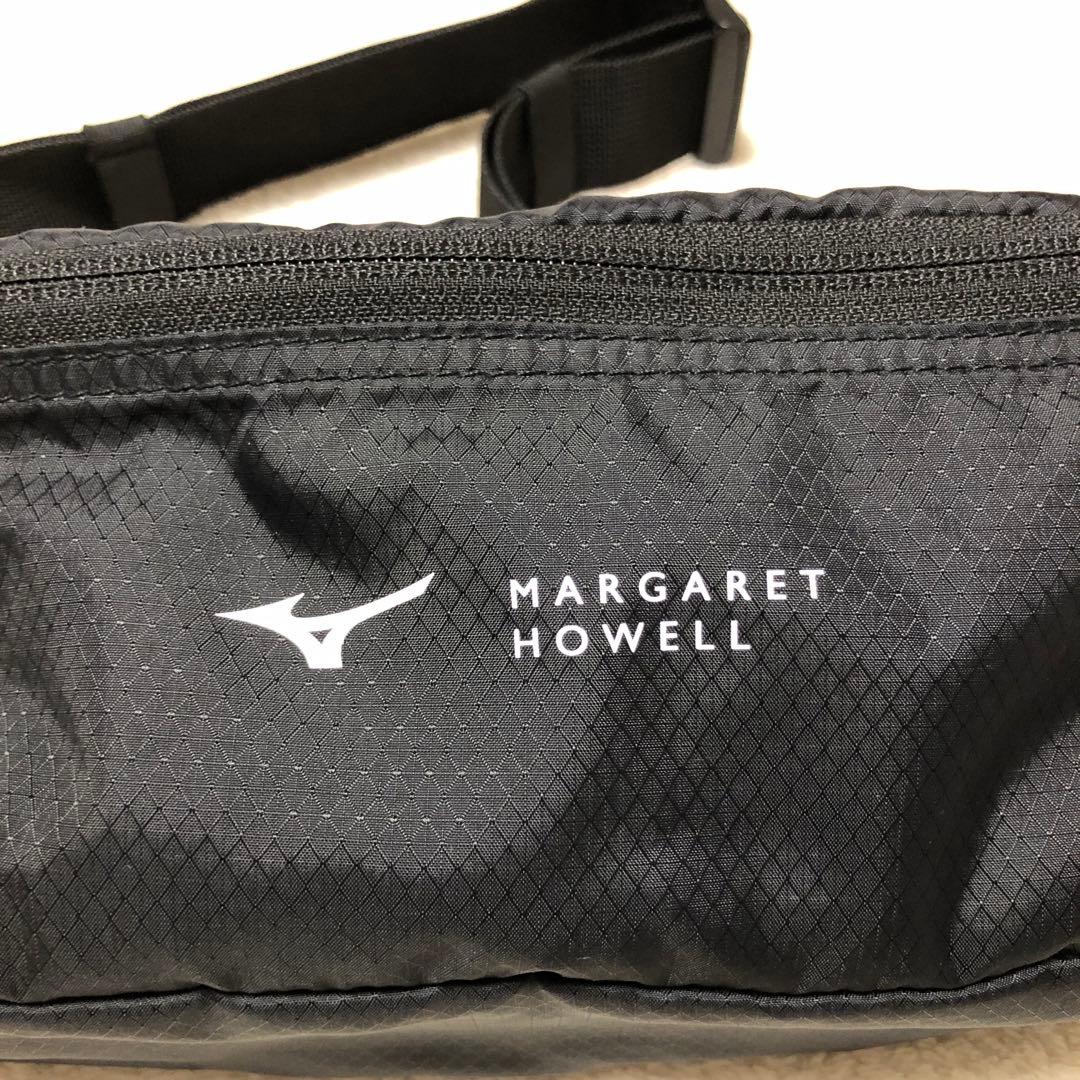 マーガレットハウエル　ミズノ　ボディバック　サコッシュ　ブラック