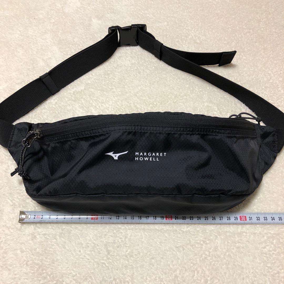 マーガレットハウエル　ミズノ　ボディバック　サコッシュ　ブラック