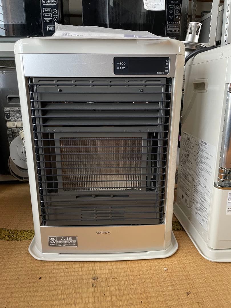 ガスストーブ シルバー 外部排気タイプ