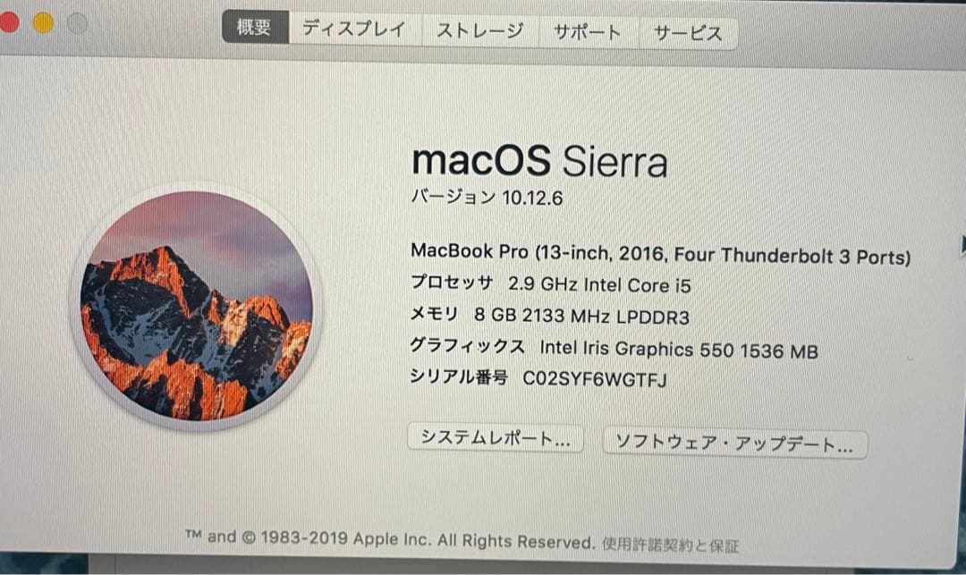 MacBook pro 2016 13inch 【美品】【特売】
