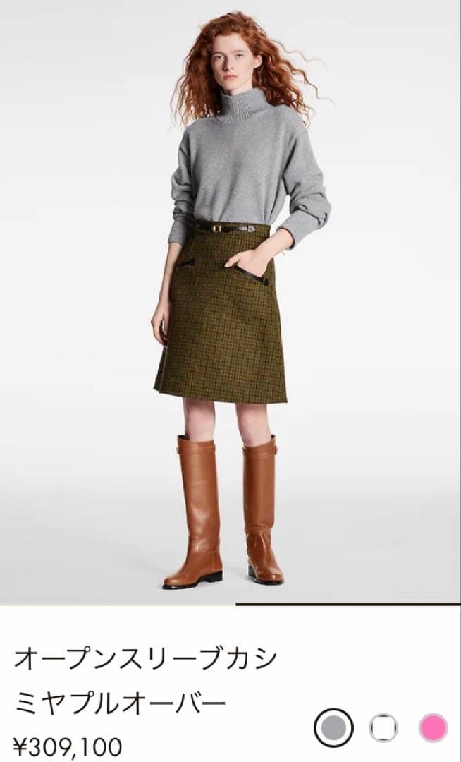 定価30万　新品未使用 LOUIS VUITTON ニット グレー M