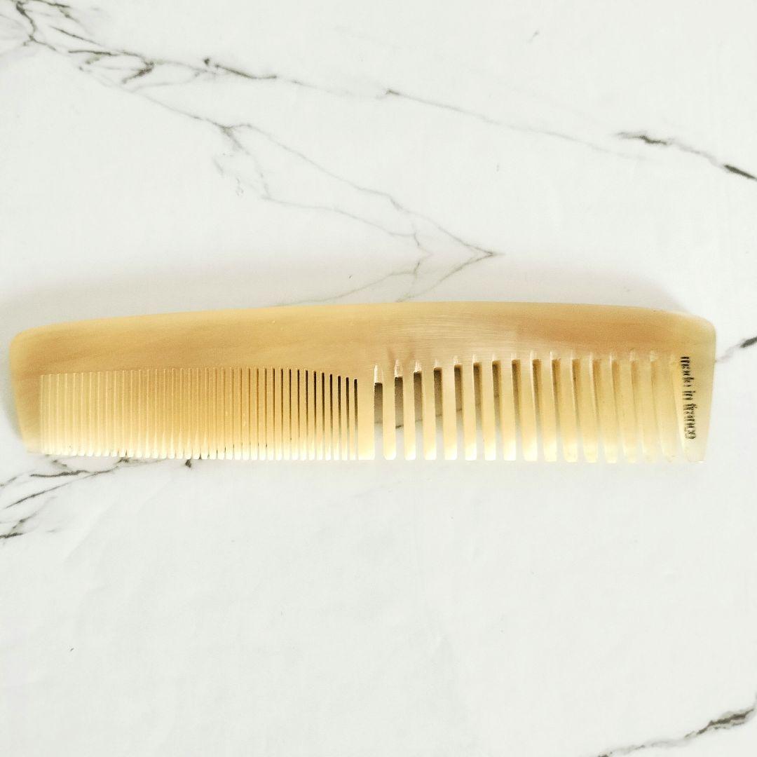美品☆HERMES エルメス☆コーム 櫛 バッファローホーン ケース付