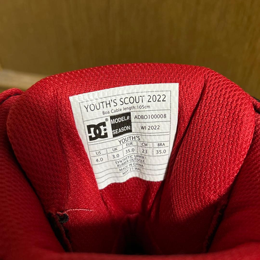 DC キッズスノーボードブーツ23.0ブラック 4 IN