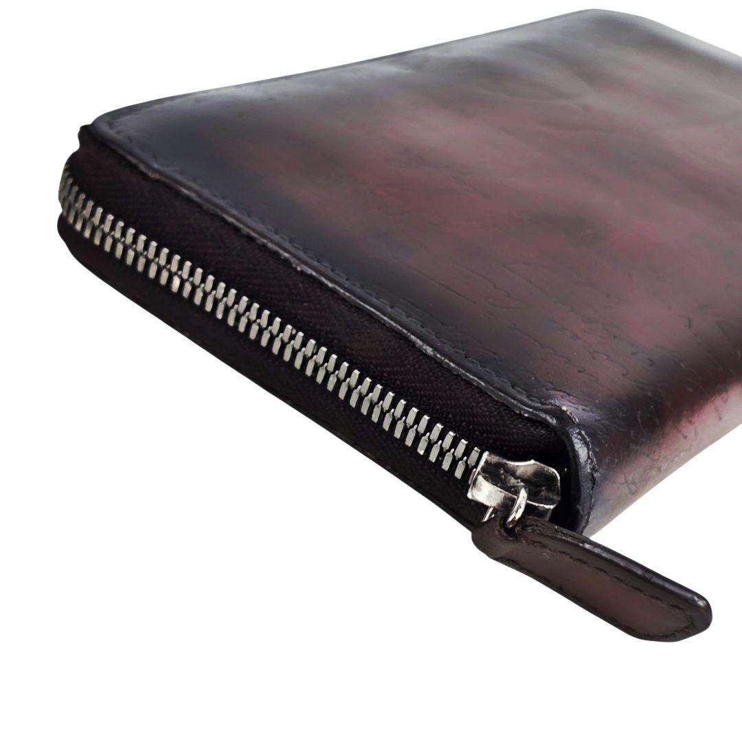 美品 ベルルッティ Berluti カリグラフィ ラウンドファスナー 長財布