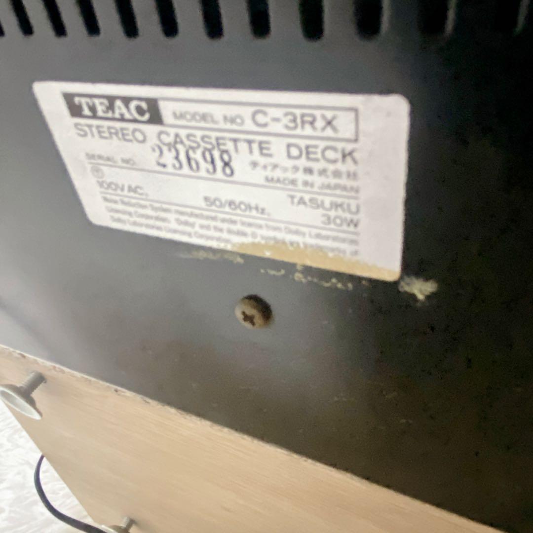 TEAC C-3RX 高音質 3ヘッド 3モーター カセットデッキ 名機
