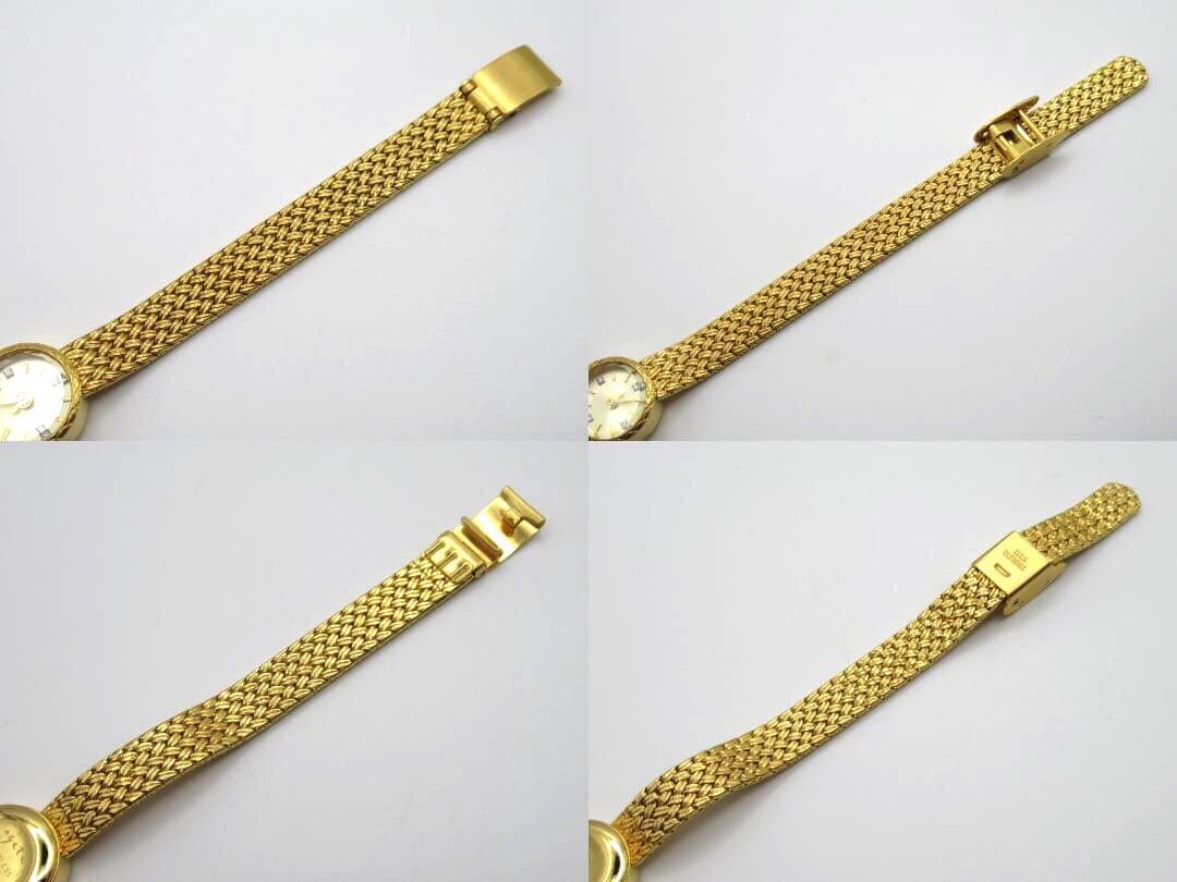 agete アガット ラウンドフェイスジュエリーウォッチ ゴールド 時計 ダイヤ