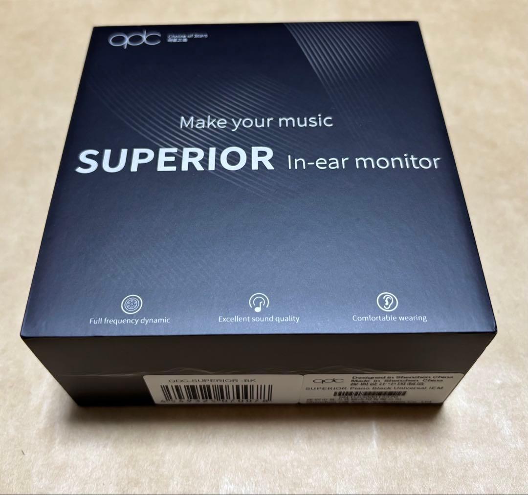 イヤホン SUPERIOR Piano Black 10mm