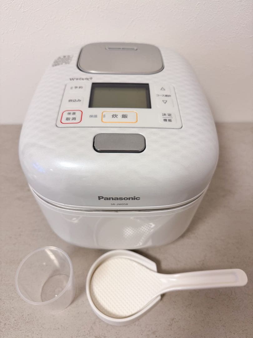 パナソニック SR-JW058-W可変圧力IHジャー炊飯器 3合炊き豊穣ホワイト