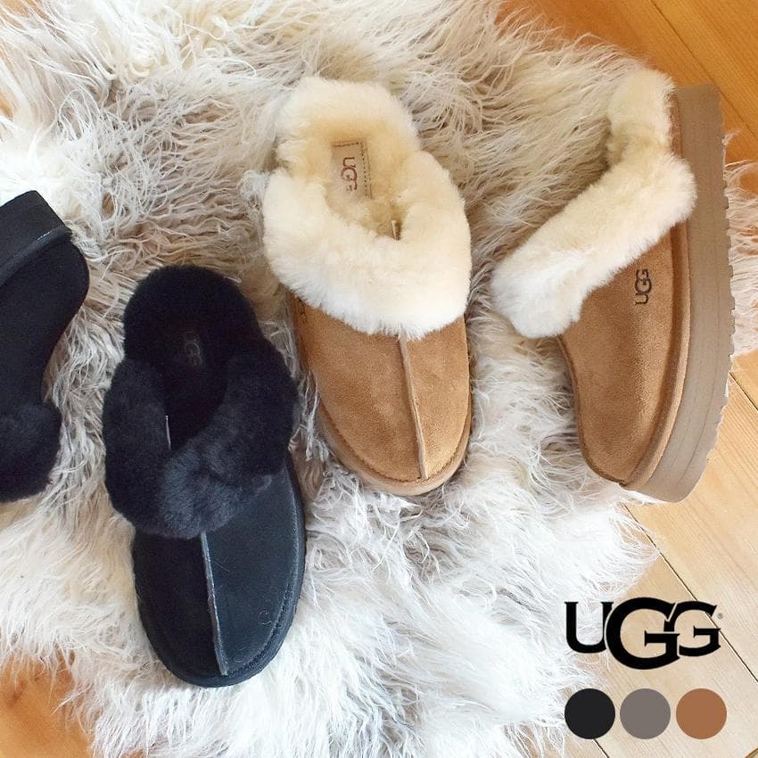 国内正規品✨③展示品✨24⇒～23靴下23.5素足✨UGG ✨ディスケット✨厚底