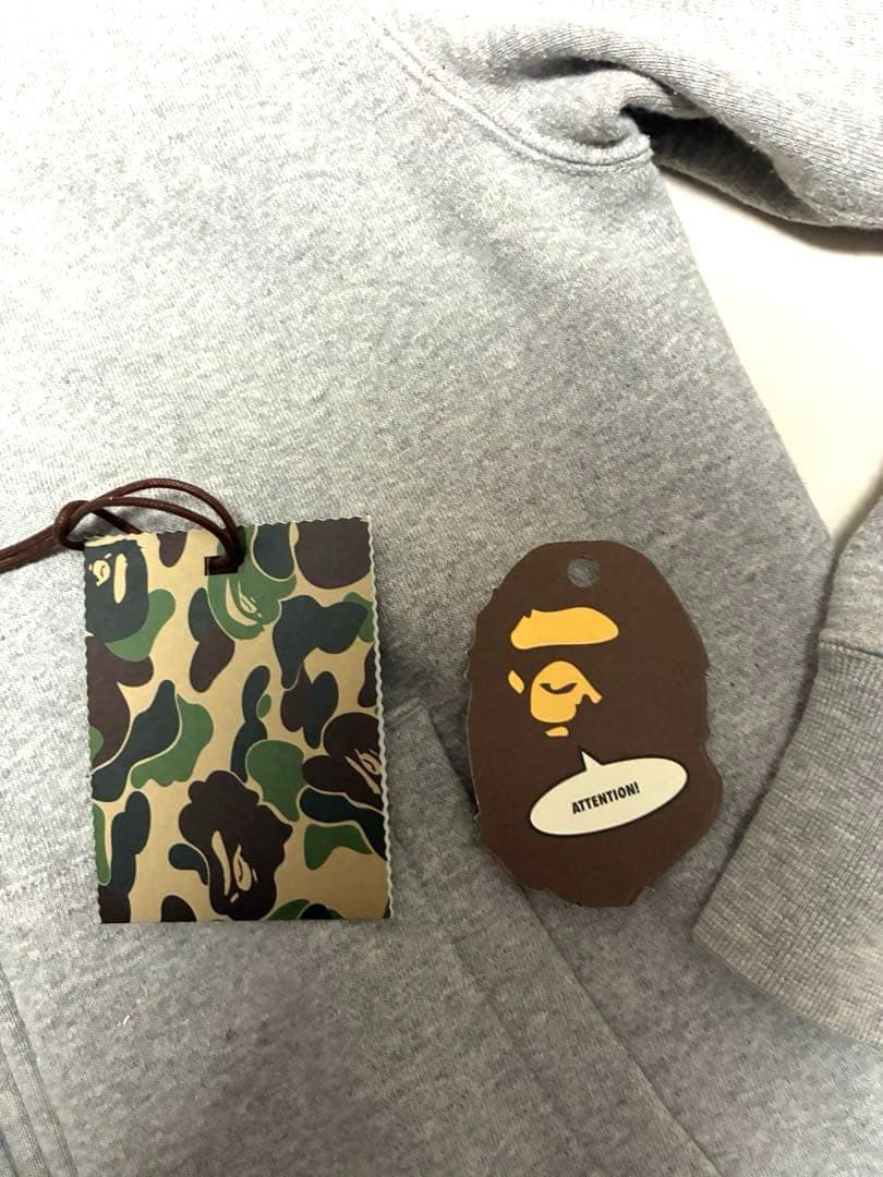 A Bathing Ape シャークフード パーカー グレー Mサイズ タグ付き
