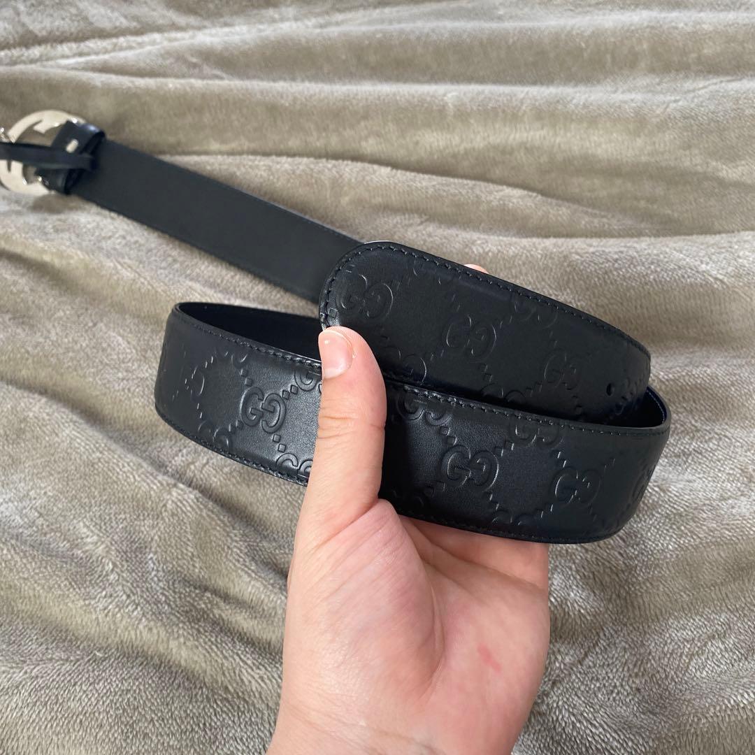 GUCCI グッチ グッチシグネチャー レザーベル 411924 メンズ