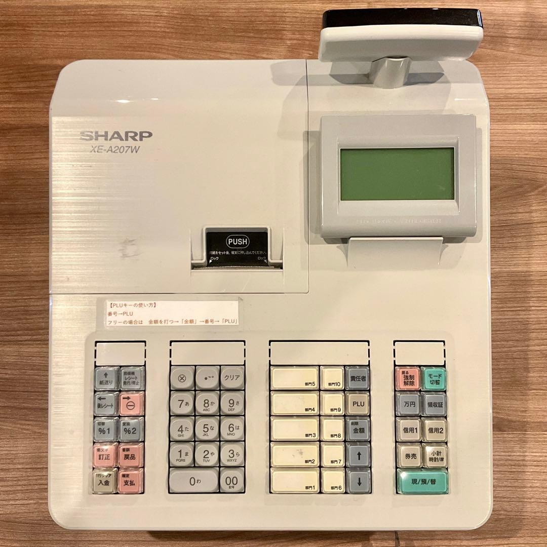 SHARP 電子レジスタ XEーA207　T-1185