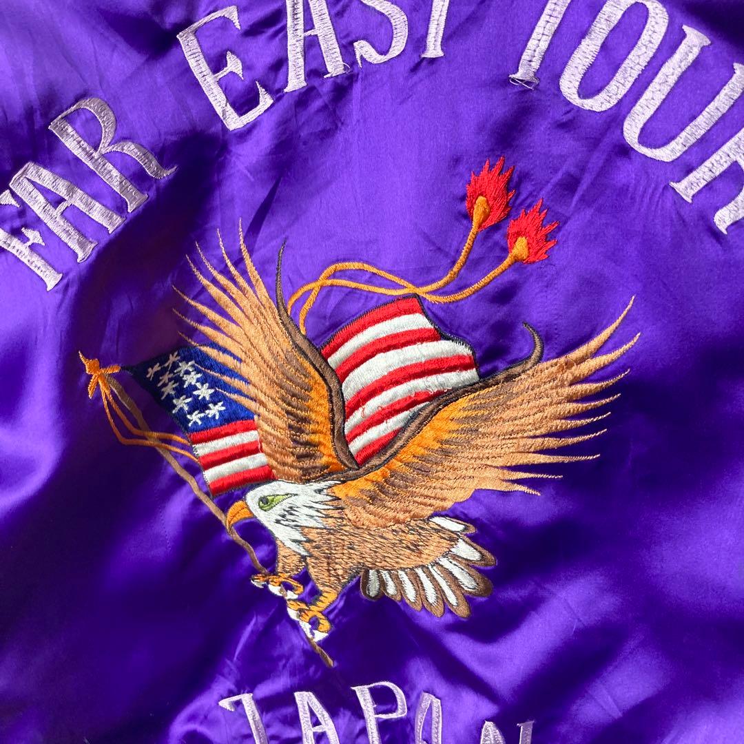 90s韓国製ビンテージ スカジャン MA1 L-2イーグルジャパン アメリカ古着