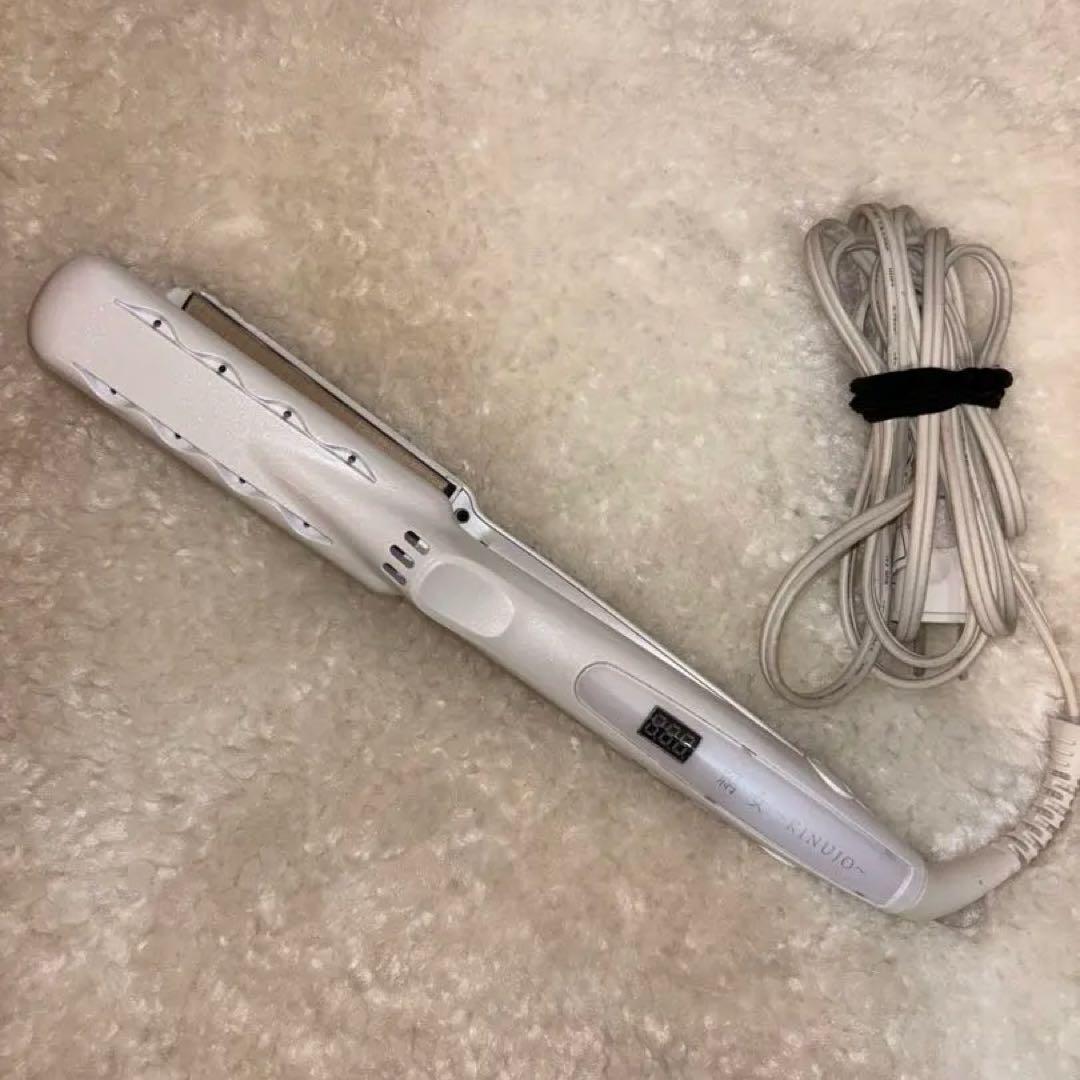 美品 絹女 KINUJO ストレート ヘアアイロン 正規品 LM-125 458