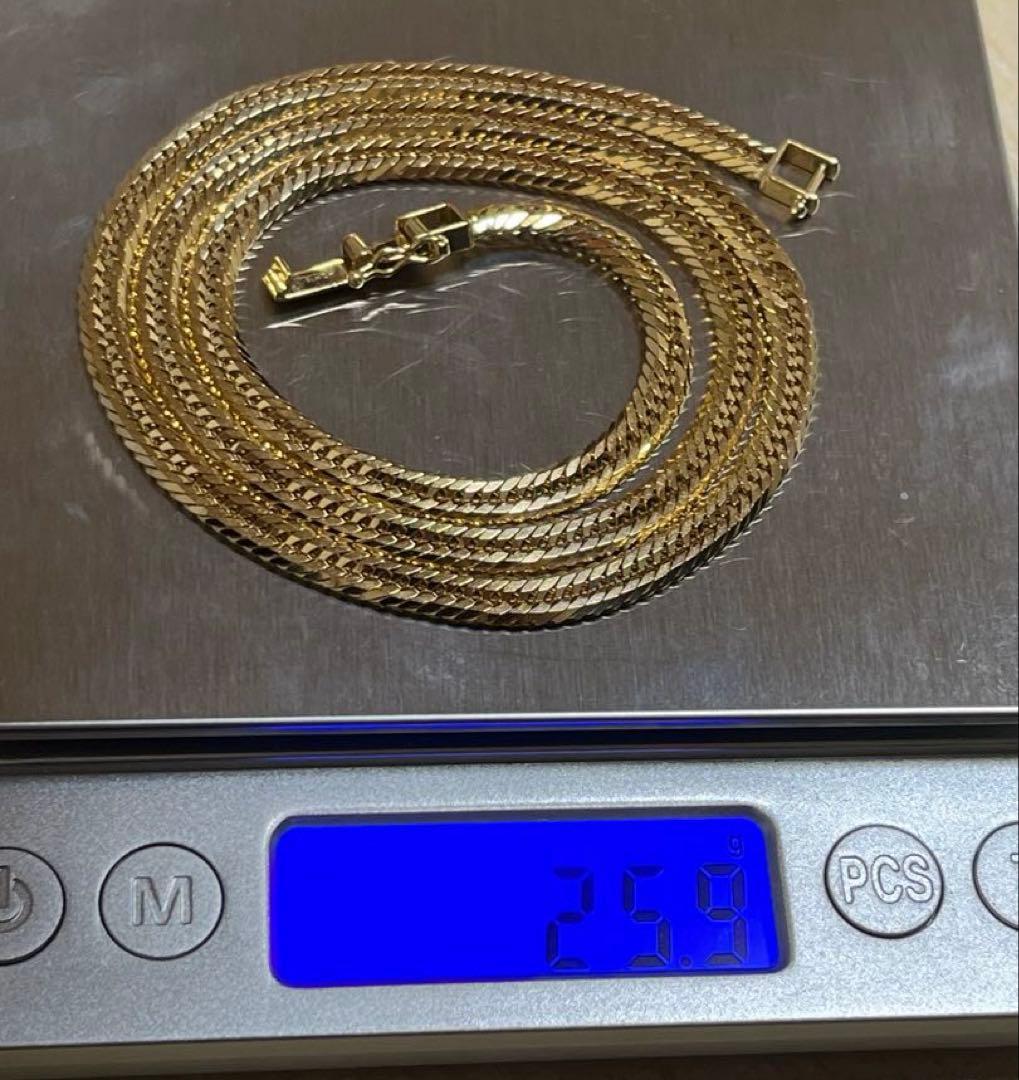 【美品】K18喜平ネックレス12面トリプルカット25.7g50㎝