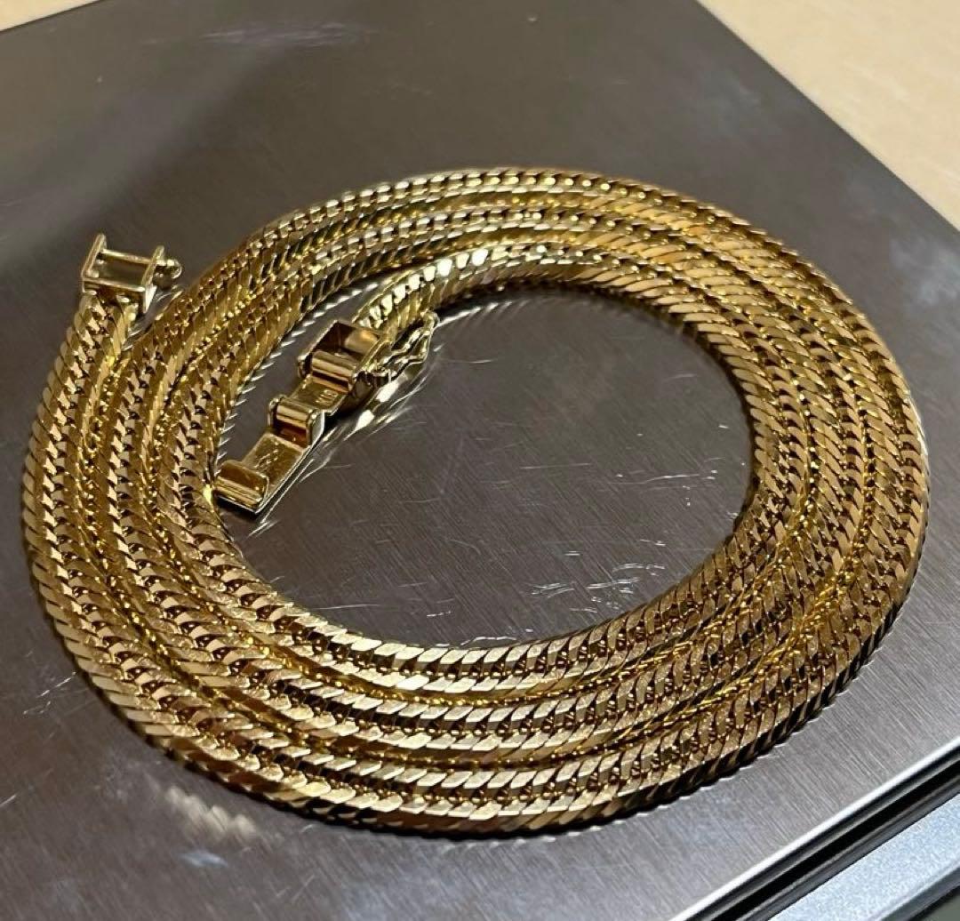 【美品】K18喜平ネックレス12面トリプルカット25.7g50㎝