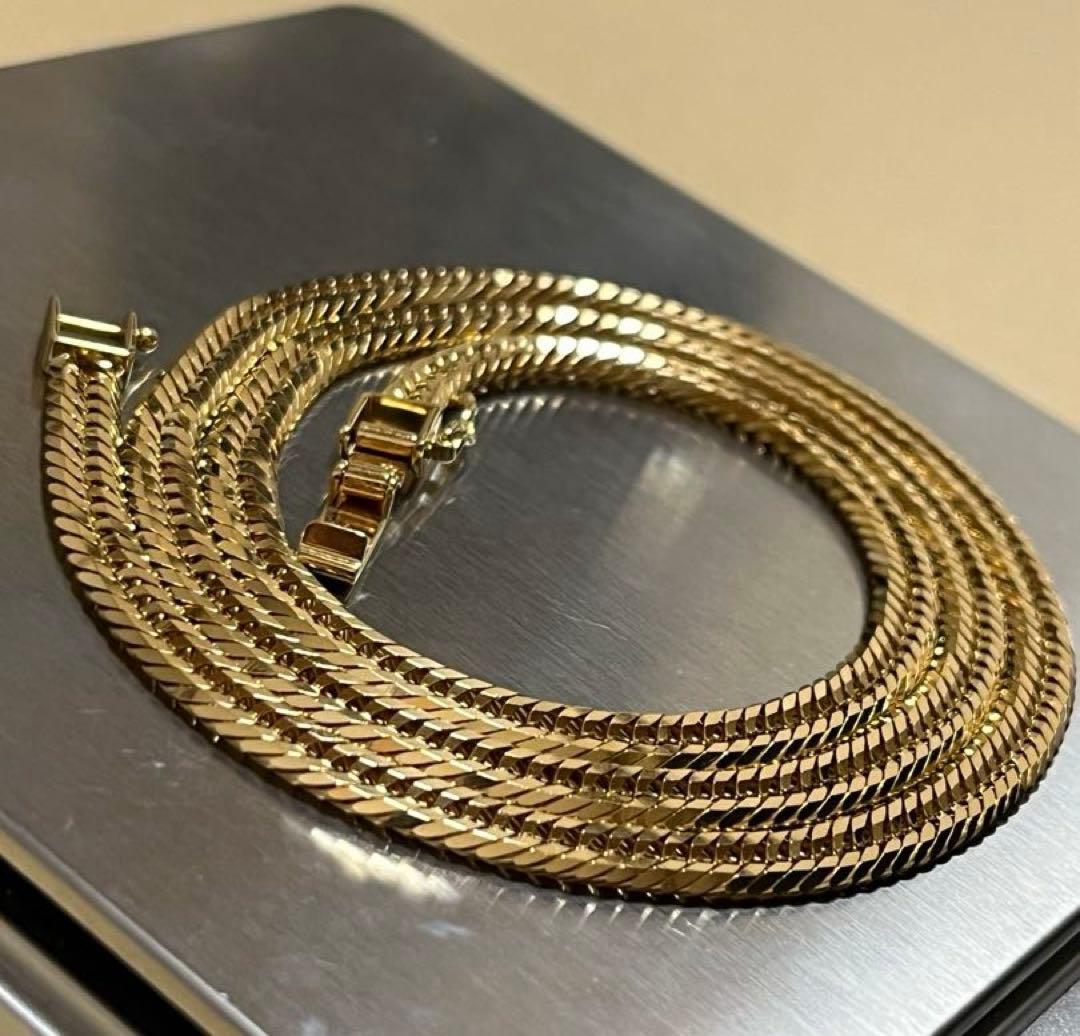【美品】K18喜平ネックレス12面トリプルカット25.7g50㎝