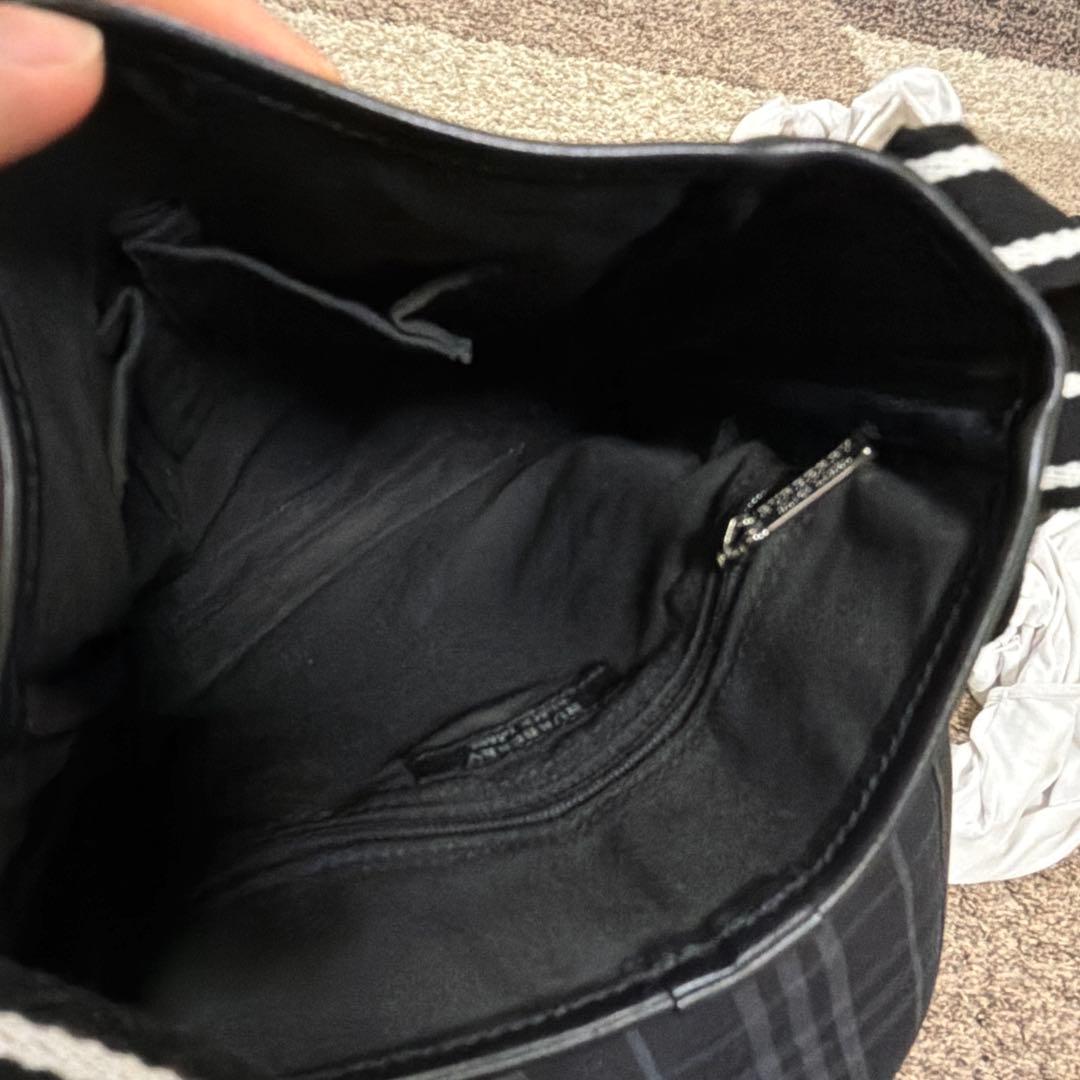 グレー キャンバス ショルダーバッグ