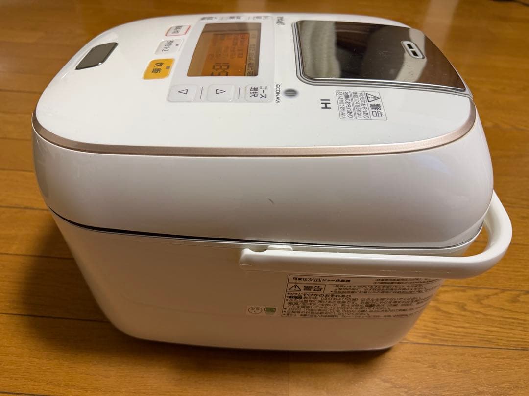 Panasonic可変圧力ＩＨ炊飯器 SR-PW186-W 【Wおどり炊き】