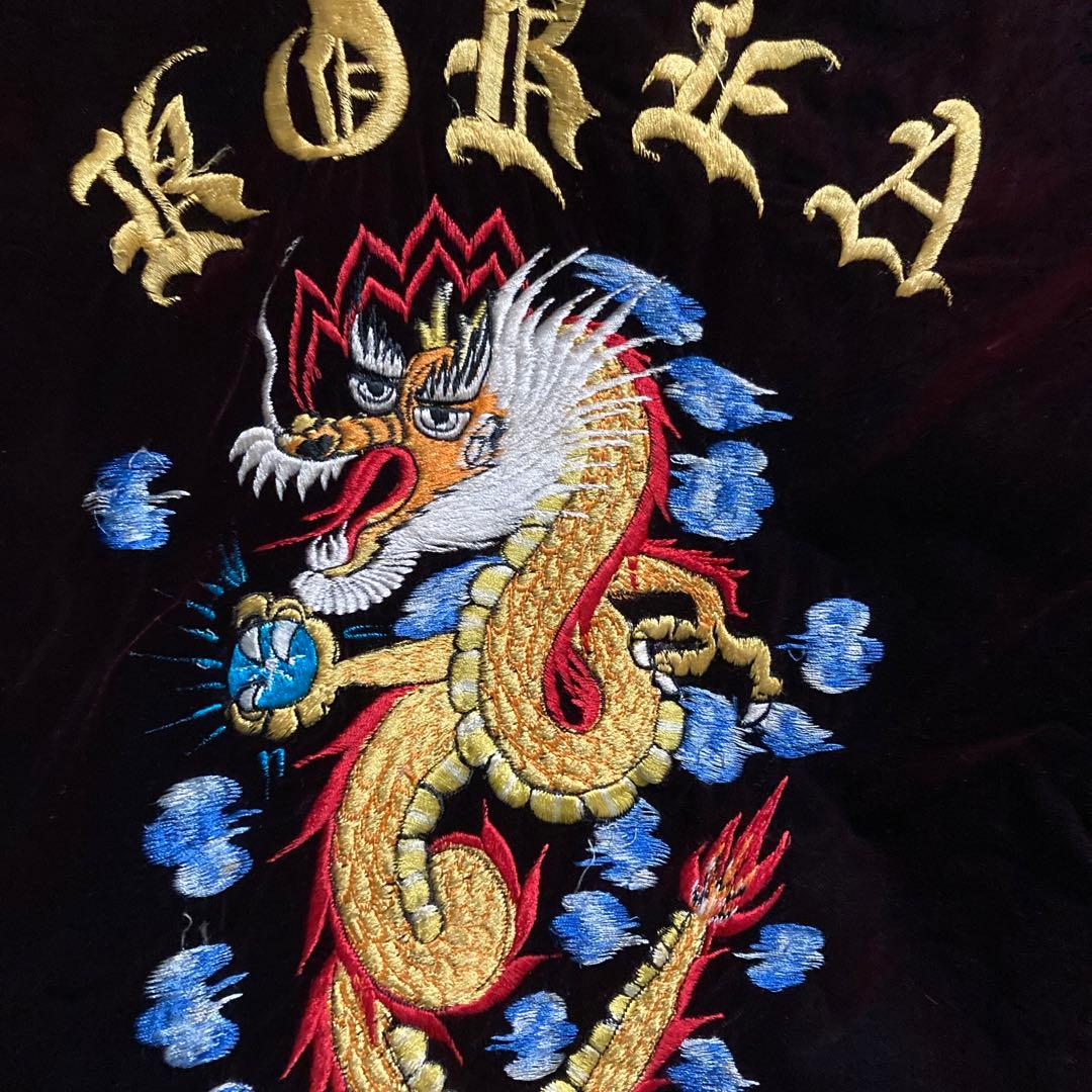 80sスカジャン別珍　コリジャン