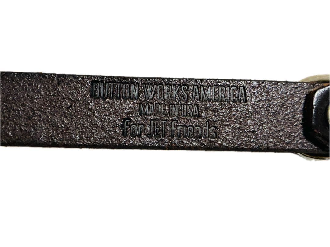 BUTTON WORKS ボタンワークス　USA レザーベルト　ナロー　コンチョ