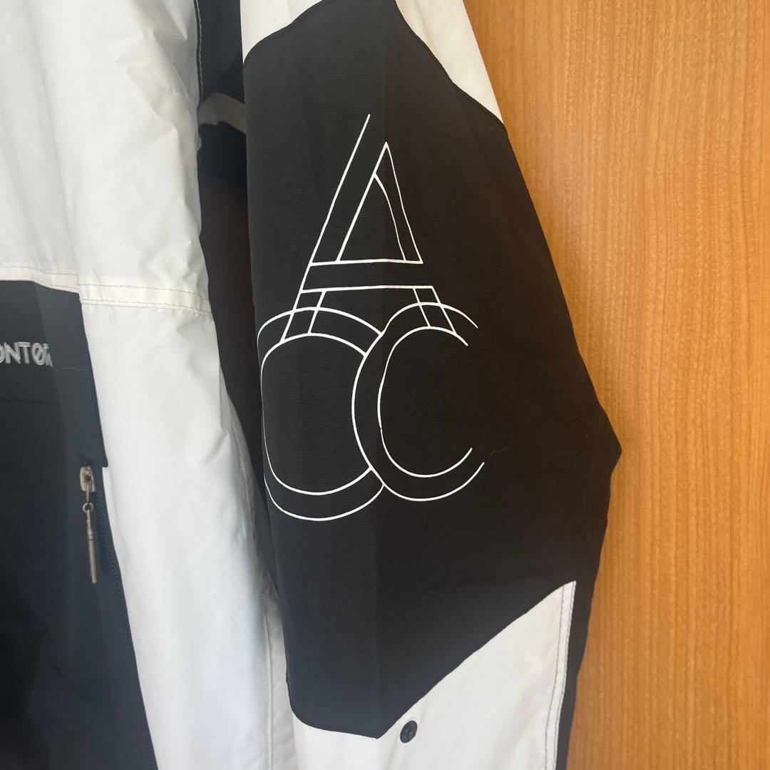 ACC フード付きジャケット 白/黒