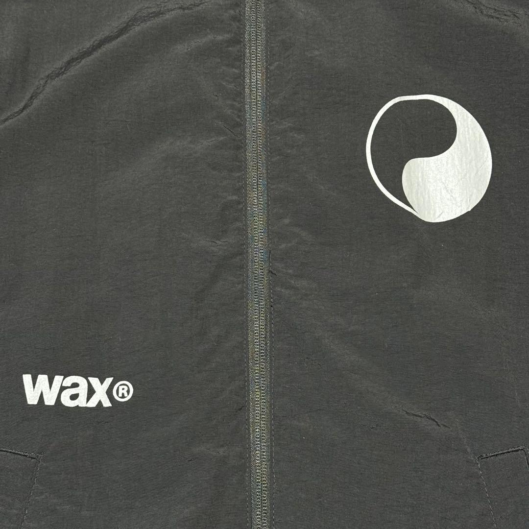 WAX THM ワックス 陰陽マーク ダブルジップナイロンジャケット 黒 新品