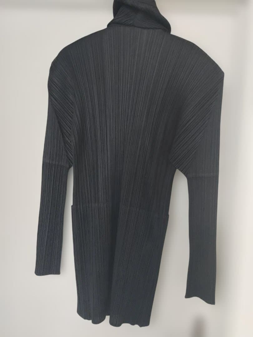 ストライプデザイン スタンドカラーコート