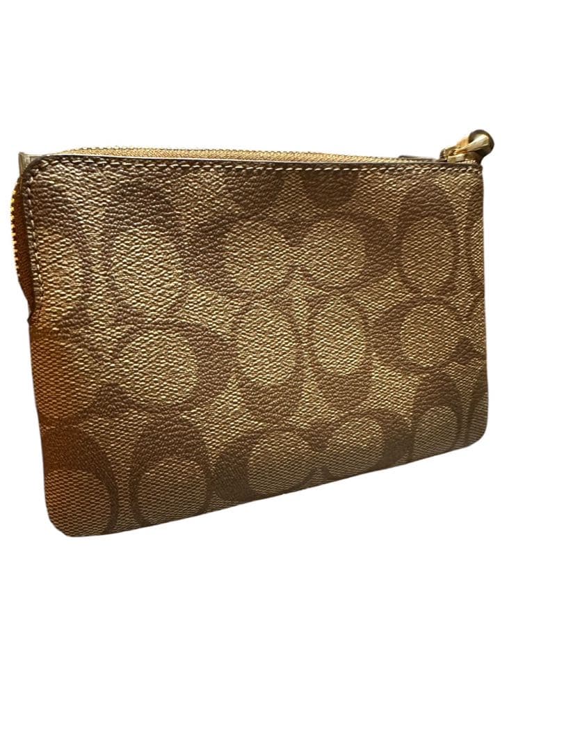 『新品』COACH ブラウン ポーチ 馬車デザイン