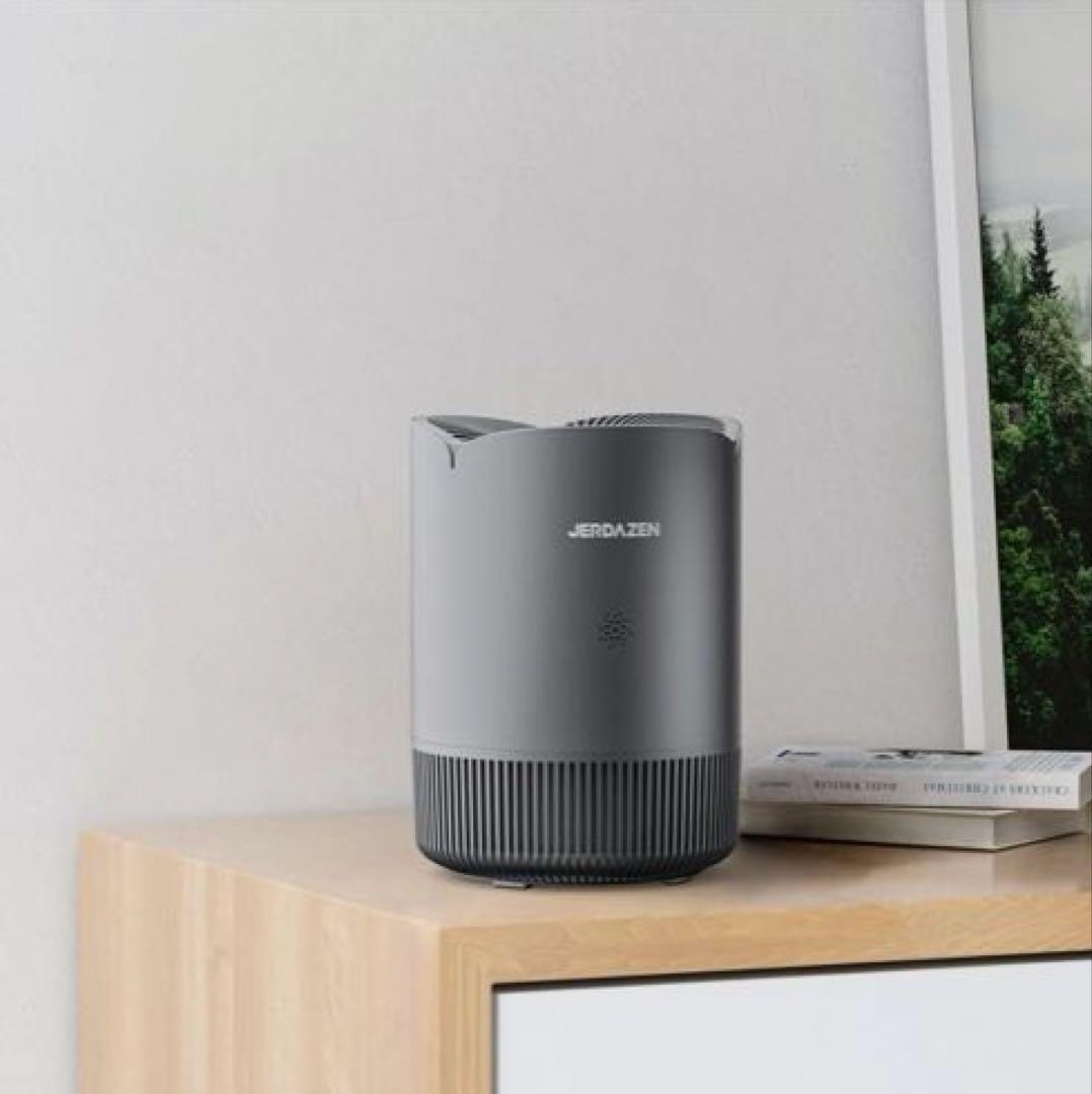 空気清浄機 小型 脱臭効果 花粉 ペット臭除去 静音 グレー 卓上 コンパクト