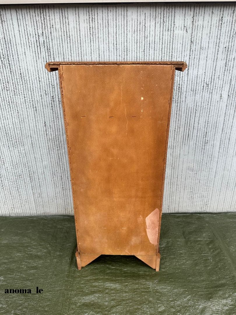 【サイドチェスト】イタリア　木製　象嵌細工　収納　引出　花台　飾り台　インテリア