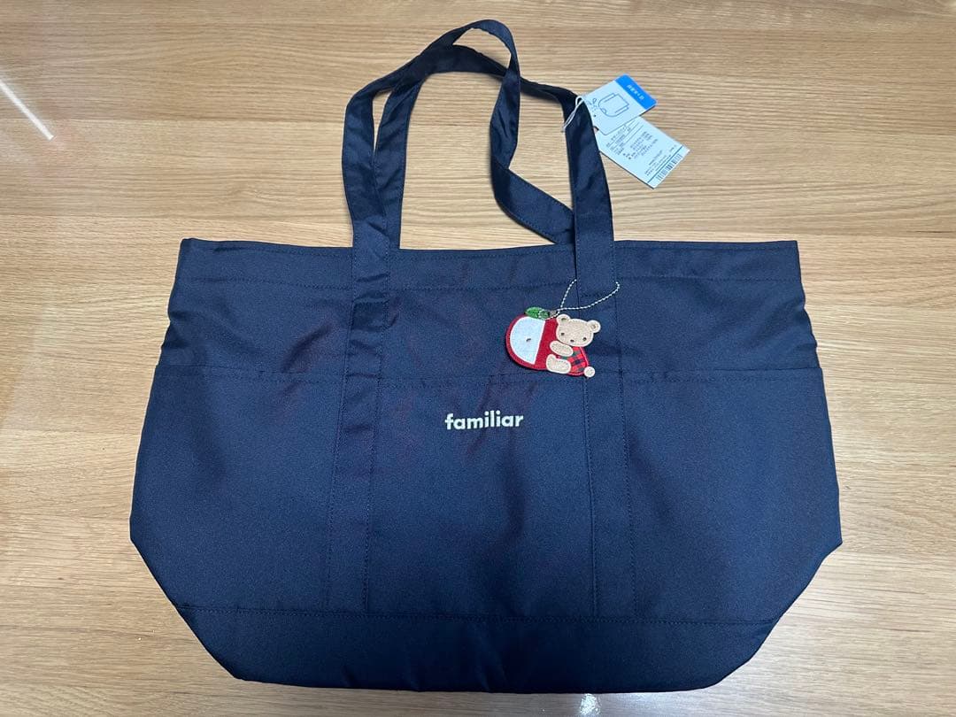 【新品未使用】familiar マザーズバッグ　赤チェック