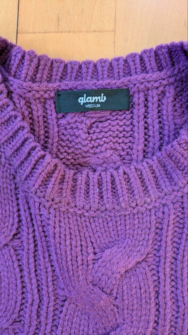プロフ必読☆glamb ケーブル編み ニット☆オーバーサイズ