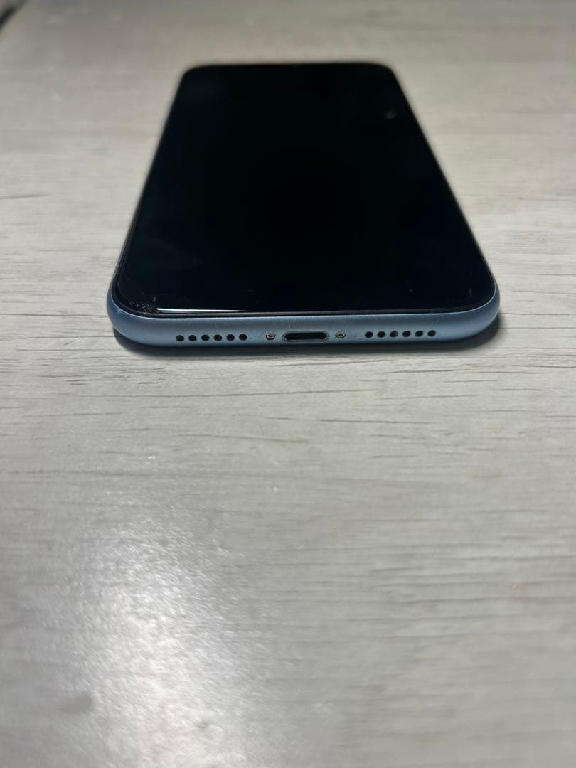 【SIMロックあり au】iPhone XR 青 128GB