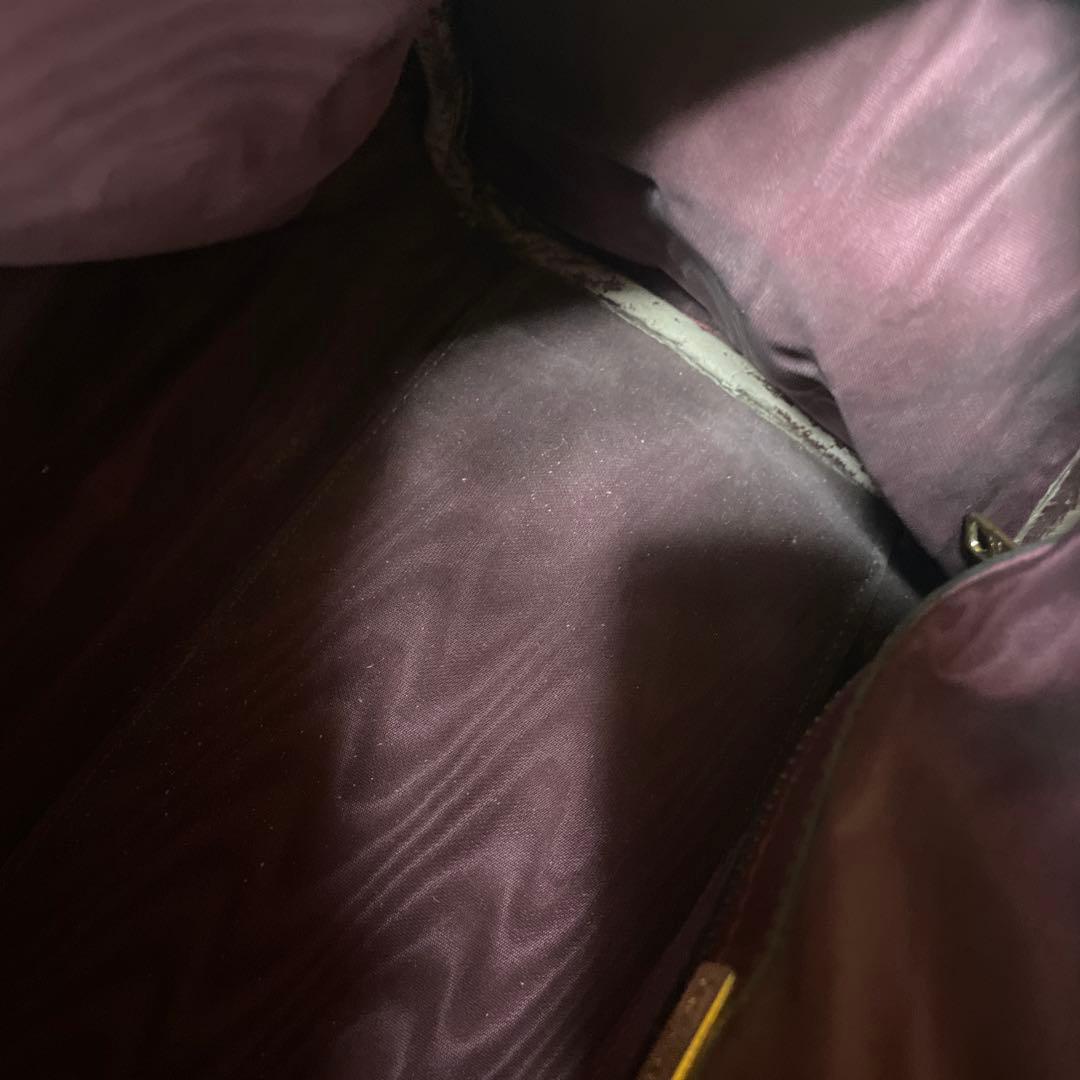 Cartier カルティエ マストライン ボストンバッグ スエード ボルドー