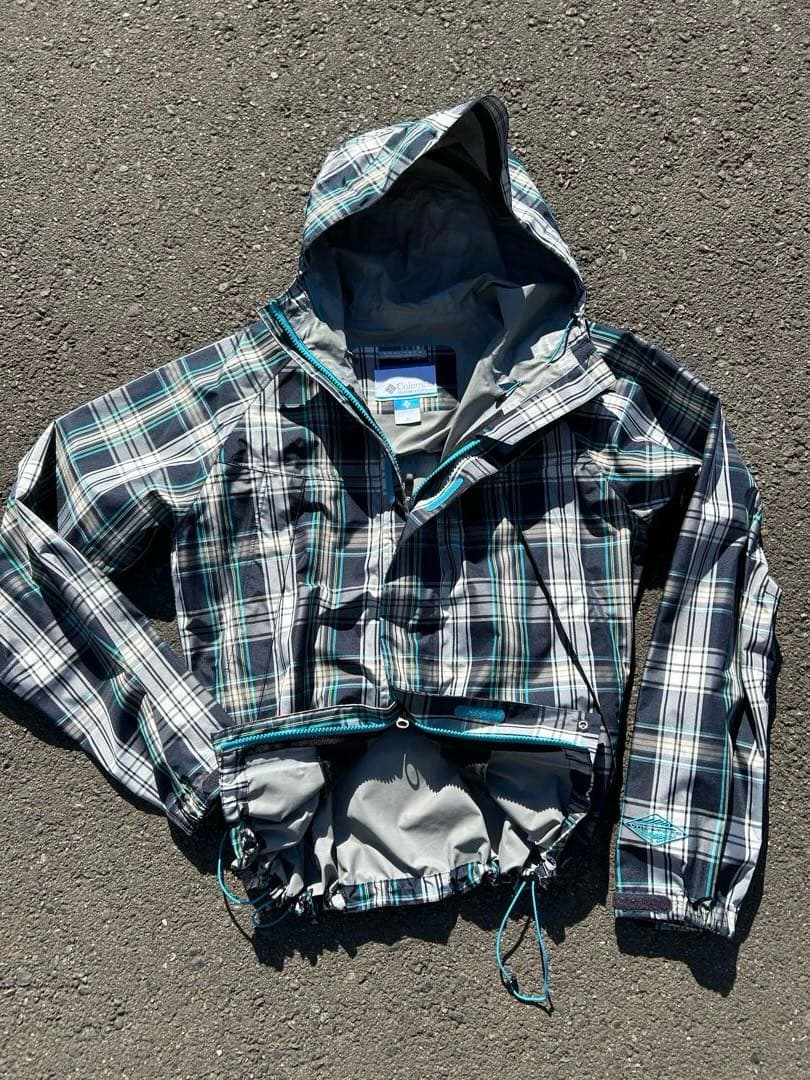 Columbia tech shell jacket double zip短丈