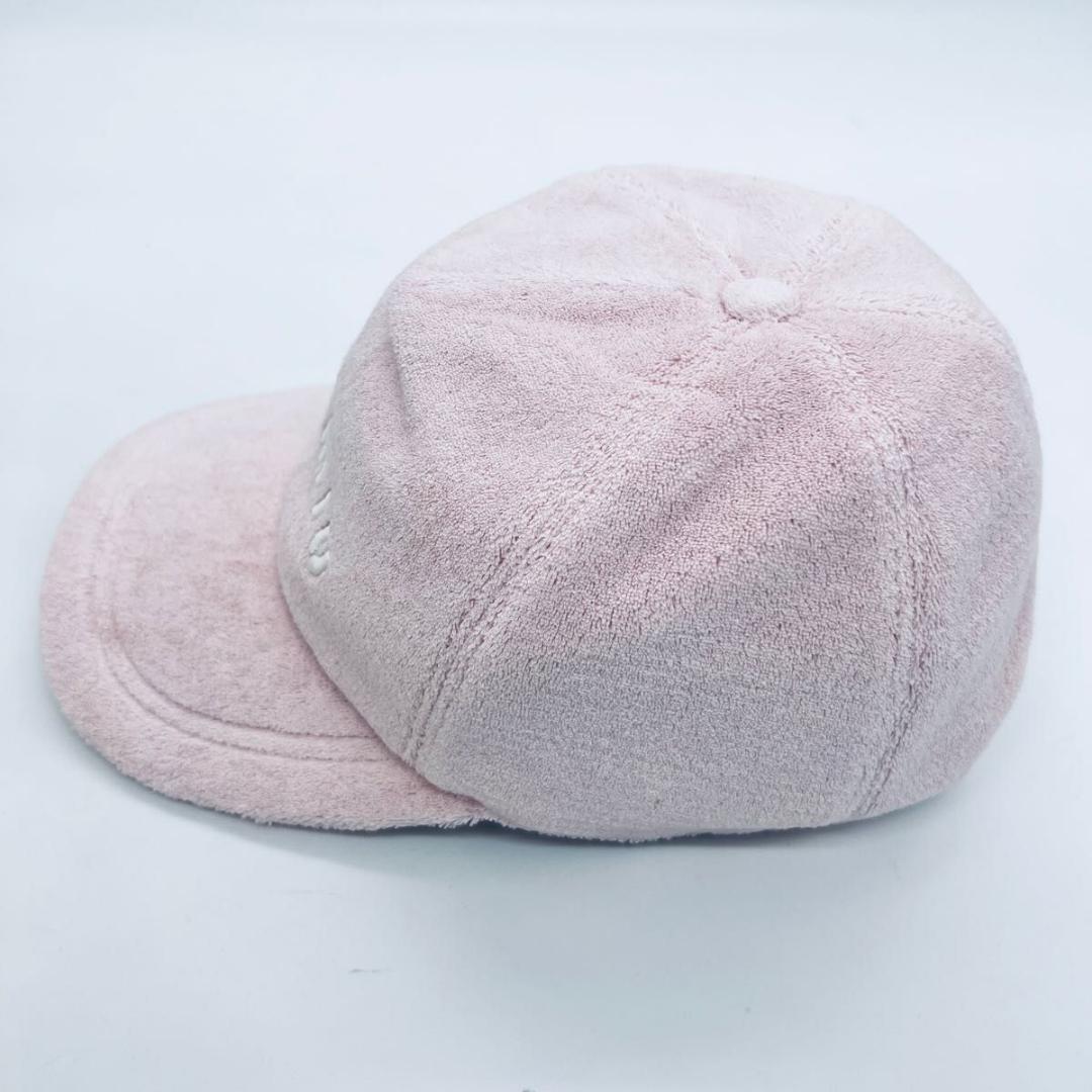 MIU MIU ミュウミュウ 起毛　5HC179 キャップ ピンク系 コットン