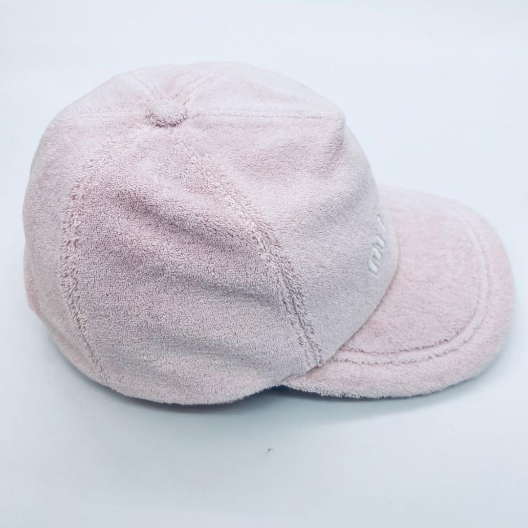 MIU MIU ミュウミュウ 起毛　5HC179 キャップ ピンク系 コットン