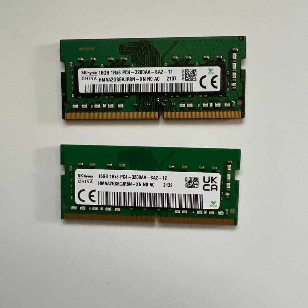 SKハイニックス DDR4-3200 16GBx2枚 合計32GB