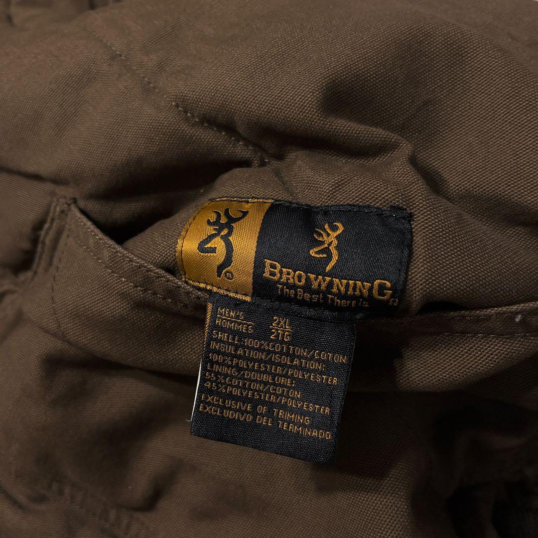 リアルツリーアクティブジャケット2XLリバーシブルブラウン中綿パーカーストリート