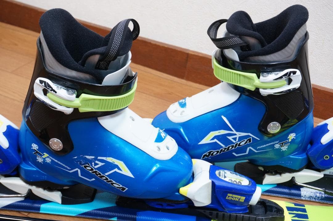 メンテ済 80cm 靴19cm ROSSIGNOL スキーセット