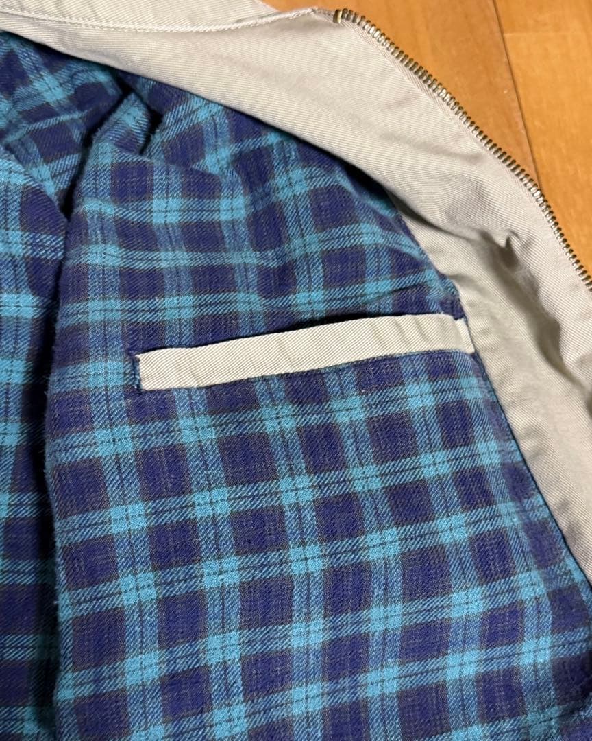 ポロ ラルフローレン ベージュ スウィングトップ Mサイズ 襟コーズ コットン