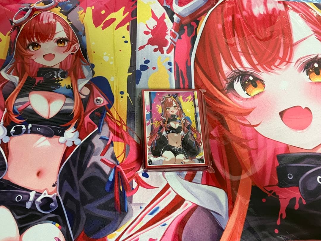 白詰草　スリーブ　プレイマット　ぶいすぽっ！猫汰つな　w7