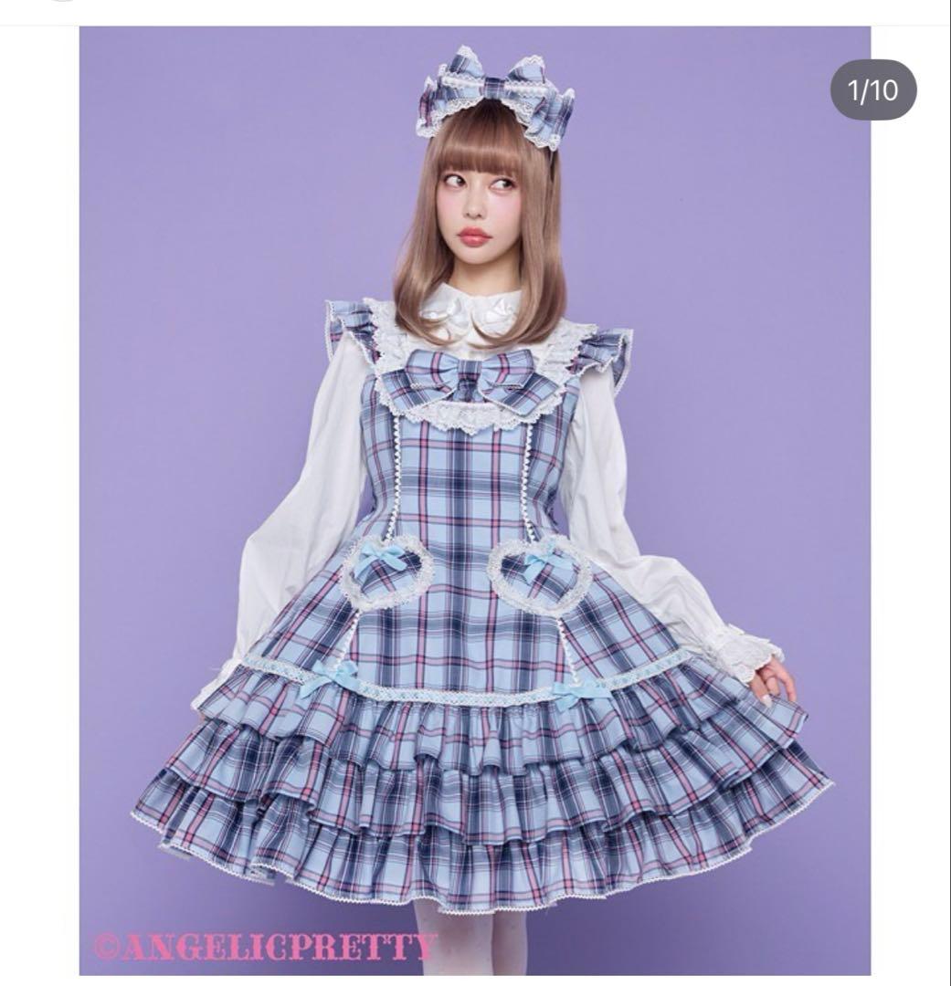 Angelic Pretty Cute Heart JSK、カチューシャ セット