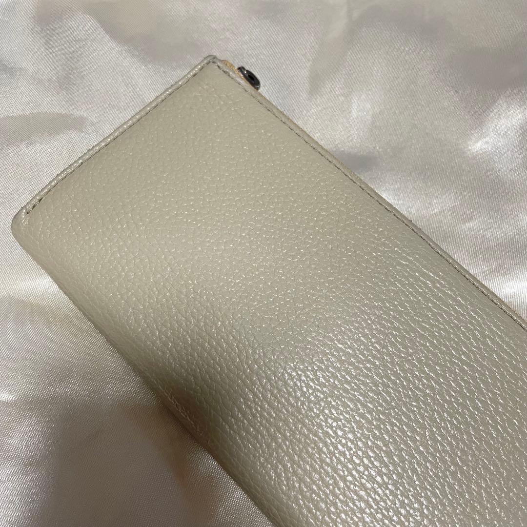 ステータシー　イルモードジップコンセプト　長財布　ライトグレージュ